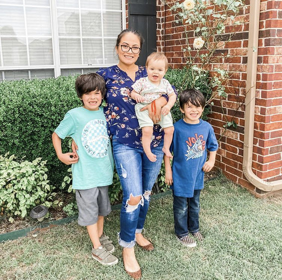 Jenny and her three beautiful boys