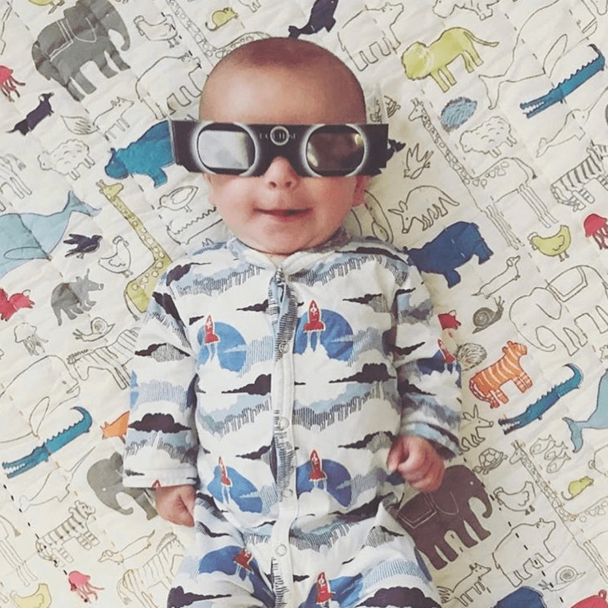 Baby with rocket clothing